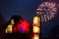 Firework finale at Knaresborough Christmas Market North Yorkshire by Charlotte Gale Photography