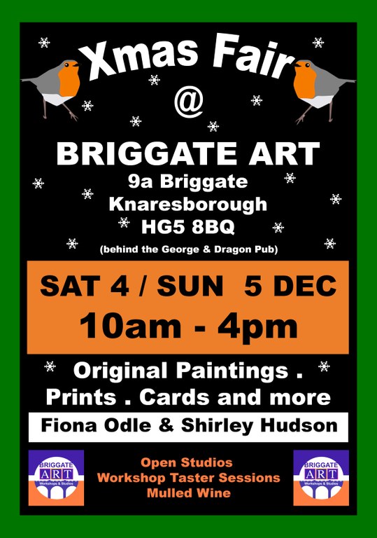 Briggate Art Christmas Fair Knaresborough 4 and 5 December 2021