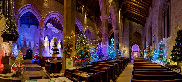 Knaresborough Christmas Tree Festival at St Johns Church by Peter Wilkinson