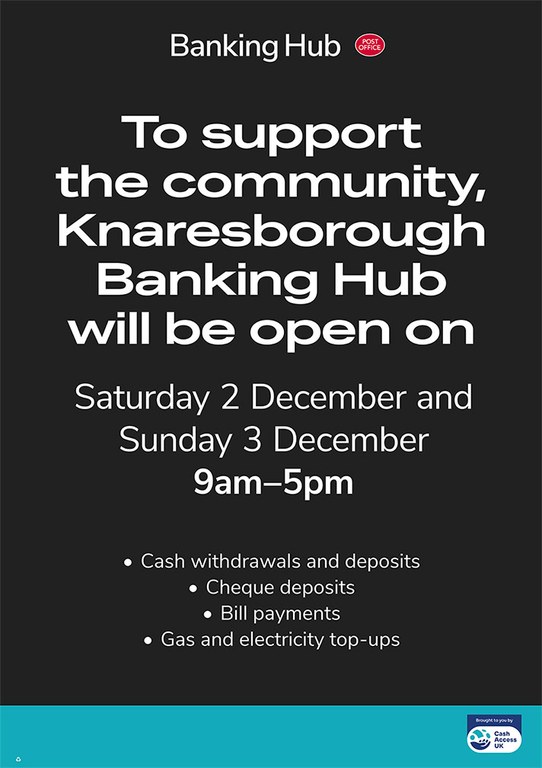 Banking Hub Knaresborough Christmas Market opening